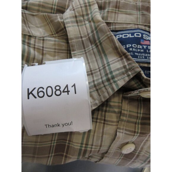 VINTAGE Ralph Lauren Polo Sport Shirt Medium Button Up 90s Sportsman * - Picture 11 of 11